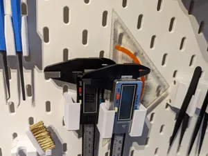 IKEA Skadis - Caliper and measuring triangle