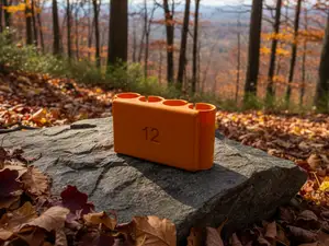 4x Ammunition holder with clip for 12 gauge cartridges