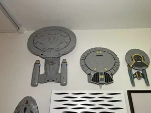 Wall mount for Lego Star Trek Enterprise D 10356