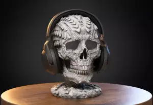 Dragon Skull Headphone Stand