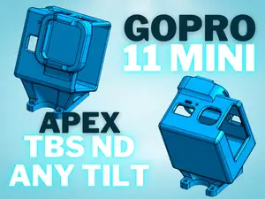 GoPro HERO 11 mini ImpulseRC Apex mount ANY tilt with TBS ND