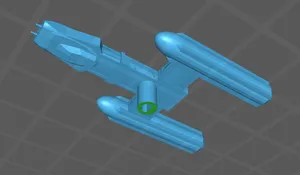 Star Wars Y Wing with peg for Miniatures Game