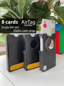 Slim card wallet (8 cards, multicolor, airtag)