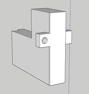 Mr Baddeley's R2D2 data door hinge plug