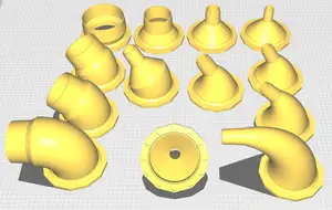 100mm magnetic vacuum hose connector
