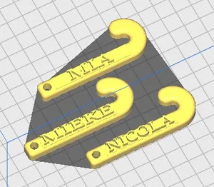 Hockey Stick Keychain