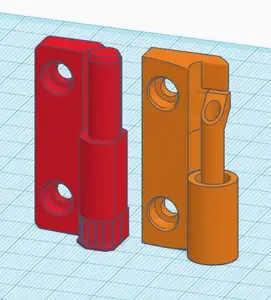 Removable Door Hinge for Makerbot Replicator 2x