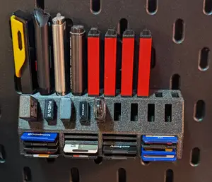 Flash Drive and SD card holder for Skadis