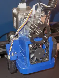 Satsana Fan Duct Remix for Micro Swiss Direct Drive Extruder - CR-10 & Ender 3 Printers + CR Touch