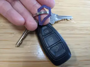Protopasta Hex P logo mark charm great for keychains - use to test first (1st) layer & extents