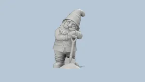 Garden Gnome Sleeping Hi-Res