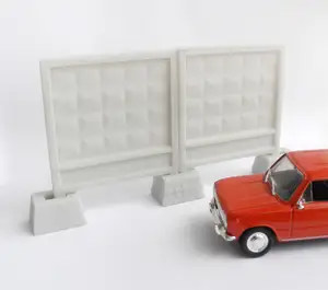 Concrete modular fence of the USSR PO-2 m:1x100