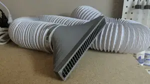 3in air duct basement window exhaust
