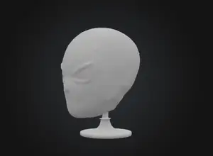 spiderman head sculpture