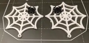 Spider and Web Earrings