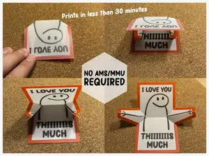 "I Love You This Much" Pop-Up Hug Card