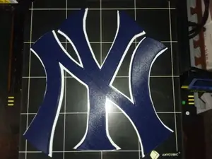 New York Yankees Outlined 3d Logo