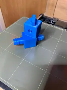 Simple Water Ball Valve, Hose and Gardena Fittings (print in place)