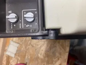 Hinge for old camping fridge