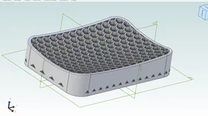 Simple hex self draining soap dish.