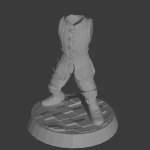 Male Padded Cloth Armor Torso and Legs