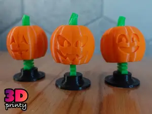Bobblehead Jack-o'-lanterns