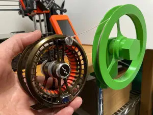 Fly fishing line stock spool