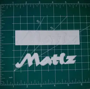 Daewoo Matiz Name Badge