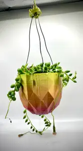 Faceted low poly hanging planter - 3 sizes