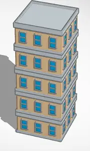 Model apartment building!