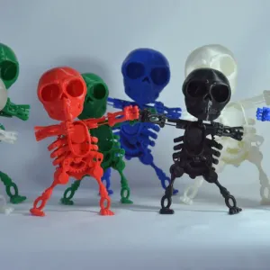head for dancing skeleton with horns