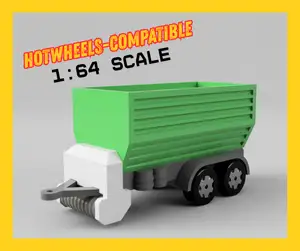 Tractor Trialer Loader Wagon / Traktor Anhänger mit Ladewagen 1:64