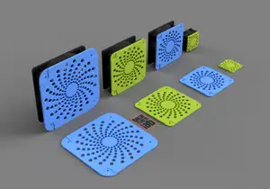 Fan Cover 40 / 80 / 92 / 120 mm - Cooling Fan Cover Fractal Design for PC case/Rack/3d Printers