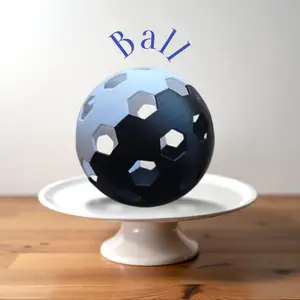 Hexa Ball - Two-Part 3D Printable Model