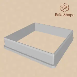 Premium Square Cookie Cutter STL Set (4cm to 10cm)