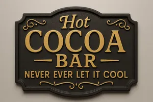 Hot Cocoa Bar Sign - Polar Express