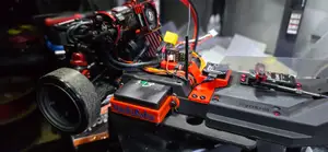 Kyosho FZD2 HachiRoku battery mounts, short and long.