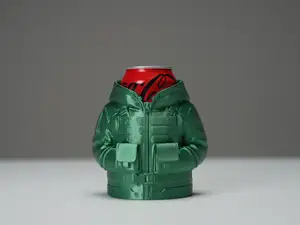 Porta lata en forma de chaqueta
