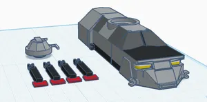 Tornado Intercept Vehicle 1 model with claws (NO WHEELS)