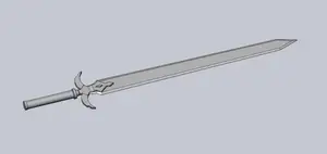 Sword Art Online Alicization Kirito Wooden Sword Assembly