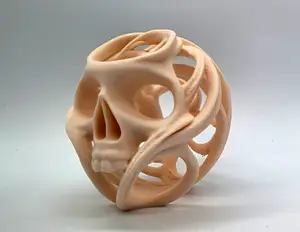 Skull in the Smoke Sculpture
