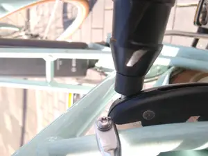 Plug in bicycle chain protector