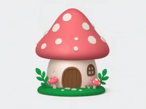 Mushroom House Miniature