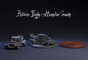 Addams Family Munster Coach : Crash Derby Cars