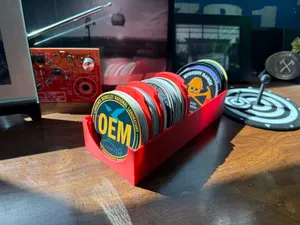 Circular sticker/patch organizer