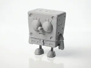 Cute SpongeBob Figurine Chibi Character 3D Printable
