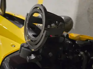 Motorcycle gyroscopic cup holder