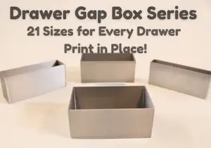 Drawer Gap Box Series – 21 Sizes for Every Drawer (Print in Place)!