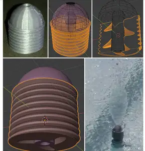 Pool fountain head redesign / fix