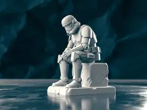 The Storm Trooper - Contemplation Statue